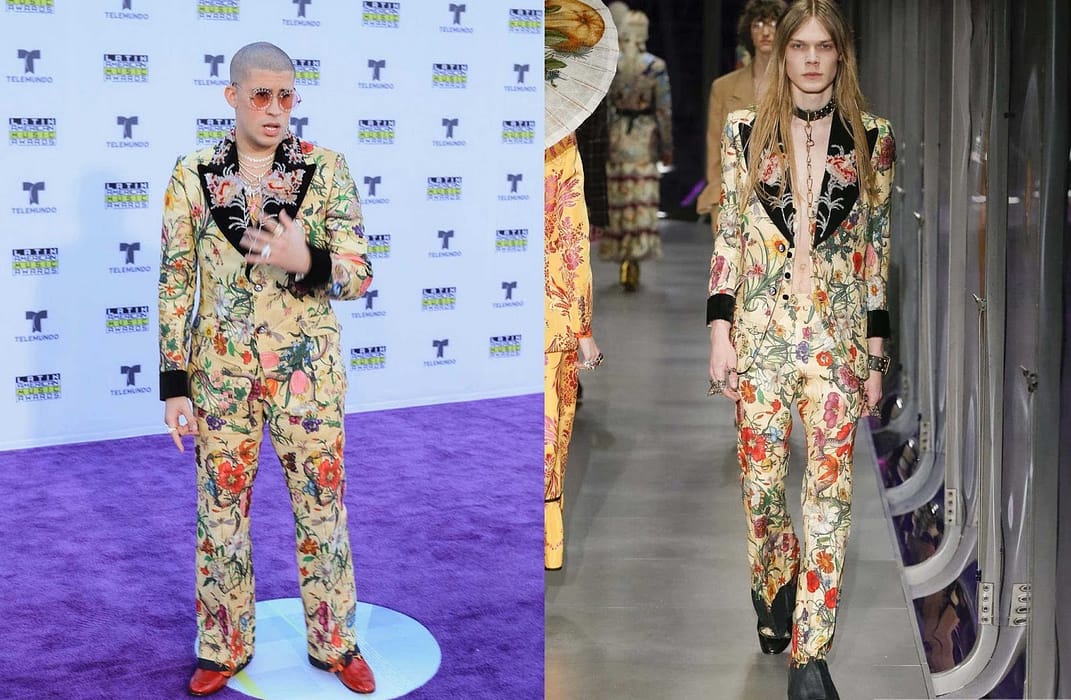 Bad Bunny, Benito, Gucci, Latin Grammy 2017, Moda Masculina, Reggaeton