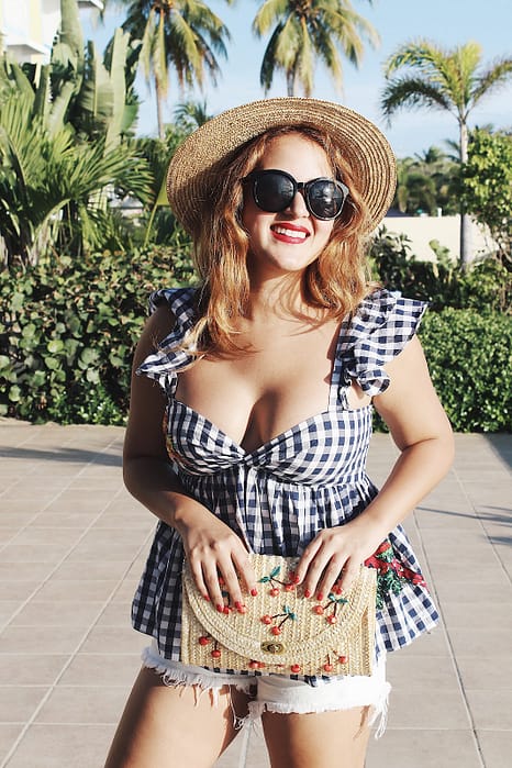 cartera de paja de shein