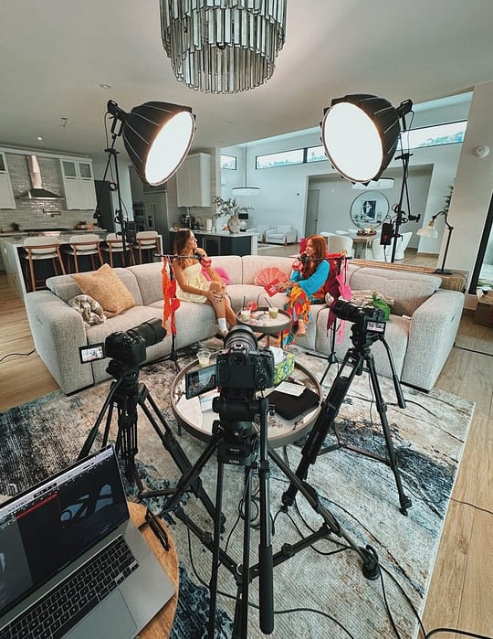 Detrás de cámaras de A Brasier Quitao, dirigido por Jonathan Meléndez