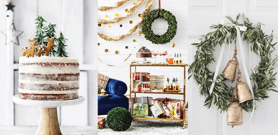 Decoración, época festiva, ideas, navidad, home décor, fiestas, rustico, dorado, neutral